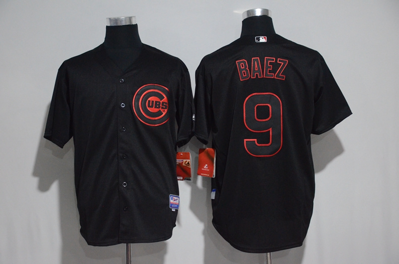 2017 MLB Chicago Cubs #9 Baez black jerseys->washington nationals->MLB Jersey